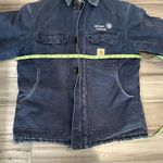 Carhartt  faded navy Quilt Lined Arctic winter Coat Jacket Mens XL heavyweight Photo 3
