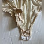 Free People Brunch Date Bodysuit Long Sleeve Floral Ivory Combo size S Photo 5