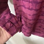 Athleta Coaster Luxe Printed Sweatshirt Size Large Tahiti Vintage Plum Crewneck Photo 1