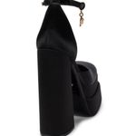 Versace NWOB
159MM Embellished Satin Platform Shoes Heels Photo 3