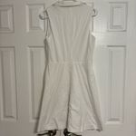 Theory  White V Neck Collared Dress Photo 2