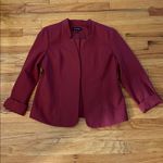 41 Hawthorne Women's Burgundy Blazer Sz L Photo 2