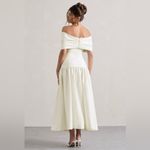 Club L London Marguerite White Twisted Bardot Drop Photo 4