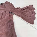 Torrid  Dusty Rose Eyelet Challis Bell Sleeve Drop Waist Dress Size‎ 1X Photo 9