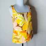ZARA  Yellow and Orange Floral Print Tank Photo 2