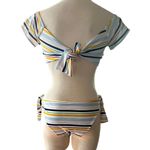 Cabana Del Sol  Swimsuit Stripe Bikini Size L NWOT Photo 5
