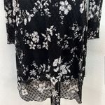 See By Chloe See By Chloé Lace Slip Midi Dress Semi-Sheer Long Sleeve Floral Pattern AOP sz L Photo 4