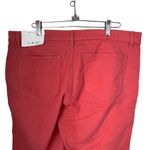 Loft Ann Taylor  Womans Coral Pink Straight Crop Pants Size 31/12 NWT Photo 6