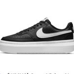 Nike Court Vision Alta black white sneakers size 7.5 Photo 0