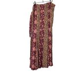 Free People NEW Bali Sultry Boho Floral Wide Leg Flare Pants Athena Size Large Photo 3