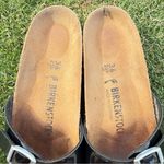 Birkenstock  Madrid Patent Black Leather and Pink Sandals Size 6 US 36 EU Narrow Photo 7