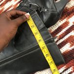 Y2K Cyber Punk Gothic Baddie Knee High Black Boots Silver Buckle Pointed Toe Photo 3