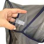 Aerie  Bathing Suit Swimsuit One Piece Gray Bodysuit with Black and White Trim M Photo 4