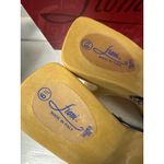 Fioni Wood Platform Heels Clear Strap Buckle Sandals 90s Y2K Size 6.5 Tan Photo 3