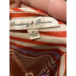 Broadway & Broome 100% Silk Gallery Stripe Casual Dress Size‎ 6 Red Photo 3