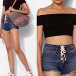 BDG 50% OFF UO  Lace Up High Waisted Blue Jean Shorts 28 Photo 1
