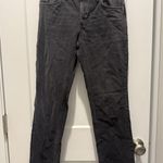 We The Free  People Jeans 26 Gray Curvy Siren Low Rise Straight Stonewash Button Photo 0