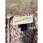 Universal Threads UNIVERSAL THREAD Dress Womens Sz 2 Elbow Puff Sleeve Pink Ruched Mini Abstract Photo 2