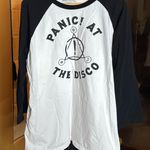 Hot Topic  Panic At The Disco Manhead 100% Cotton Baseball Tee Size XL Photo 0