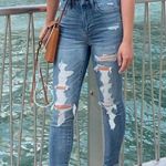 American Eagle AE Super Hi-Rise Distressed Ripped Jeggings 00 X-Short Photo 1