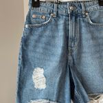 Divided by H&M high waisted Bermuda denim jean shorts in a size 0 NWT modest Photo 8