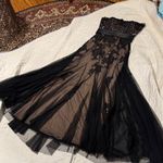 Alyce Paris black label Elegant Black Lace tull Evening Dress trumpet bottom 10 Photo 1