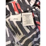 Kasper Womens 1X Geometric Print Sleeveless V Neck Top Black White Red Photo 4