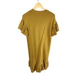 Ulla Johnson  Tillie Ruffle Sweatshirt Dress Size 0 Golden Yellow Neutral Photo 1
