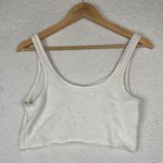 Free People White Crop Tank Top Photo 6