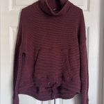 Sweaty Betty Boucle Funnel Neck Sweatshirt in Black Cherry NWT Small size 6 Photo 1