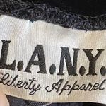 🌸 Vintage 90s black velvety mini dress vtg square neck medium M Photo 5