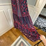 Gibson Latimer New NWT Ruffled Tiered Red White Blue Maxi Dress XXL Photo 3