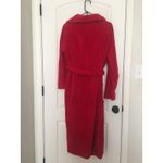 Cypress Adult Red Fleece Bath Robe Wrap Robe Belted Size Medium Red Photo 7