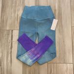 Spiritual Gangster NWT Purple and Blue Tie Dye Self Love Leggings, size small Photo 0