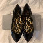 Jessica Simpson EUC  Esis Black Patent Pointed Toe Flats Photo 3