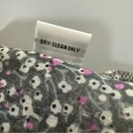 Tramp Gray Floral Sheer Sleeveless Top with Ivory Crochet Detail, Size 2X‎ Photo 4