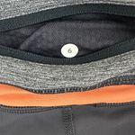 Lululemon  Run Inspire Crop II Leggings in Heathered Gray/Orange RARE Size 6 Photo 10