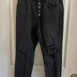 We The Free  Black Destroyed Raw Hem Jeans Size 27 Photo 1