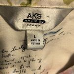 Floral Hawaiian Hibiscus Print Shirt Blouse Short Sleeve Pink L Size L Photo 3