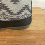 Simply Southern  Gray And Black Aztec Print Duck‎ Boot Size 7 Photo 5