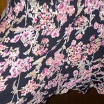 Black & Pink CBrand Floral Mini Tiered Skirt Photo 2