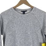 Forever 21 NWT  Sweatshirt Womens S Gray Cotton Cropped Crewneck Minimalist Cozy Photo 1