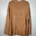 Aerie Wool & Alpaca Orange Chunky Knit Oversized Knit Sweater XS Autumn Fall Photo 4