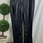 Gap Black Faux Leather Vintage Slim Fit High Rise Pants 30w 10 Photo 1