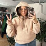 American Eagle Fleece 1/4 Zip Pullover Sweater Pink Size XS Photo 1