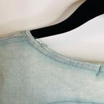 Free People FP We the Free Green Tee Shirt Ruched Sides Scoop Neck Sz Small Photo 6