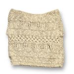 Vintage Knit Sweater Vest Top Pullover Off White Ruffle Sleeve Open Weave Linen Photo 4