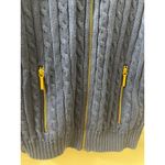 Ralph Lauren Y2K Lauren Cable Knit Full Zip Sweater XS Gold Crest Jacket NAVY Photo 2