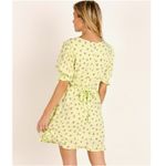 Faithfull the Brand Florence Mini Dress Luda Lime Floral Size Small NWT Photo 7