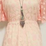 Lace Flutter Boho Sheer Dress Photo 4
